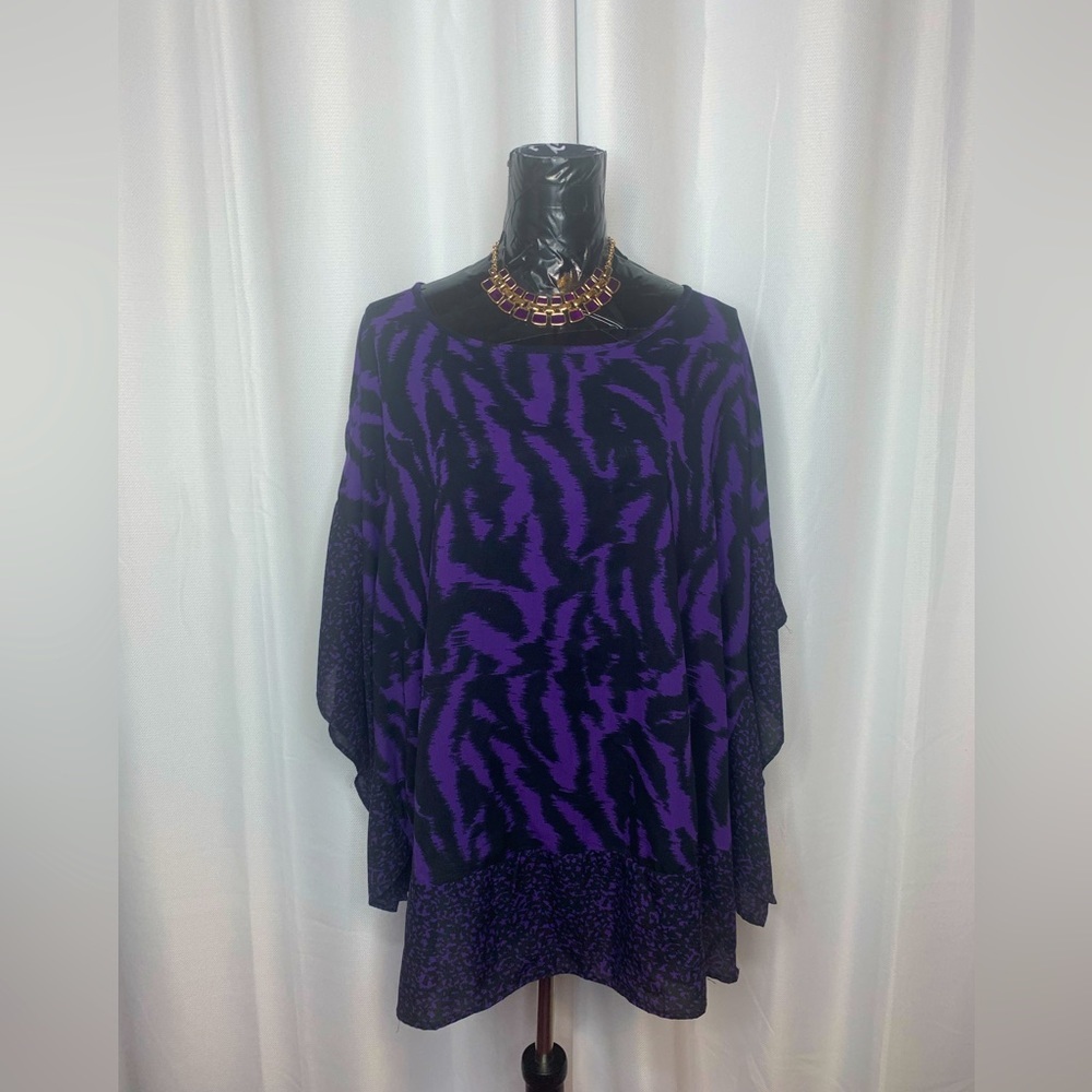 DEX Purple Kimono style top